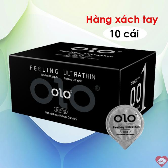  Bảng giá Bao cao su OLO 0.01 Đen - Siêu mỏng hương vani - Hộp 10 cái  hàng mới về 
