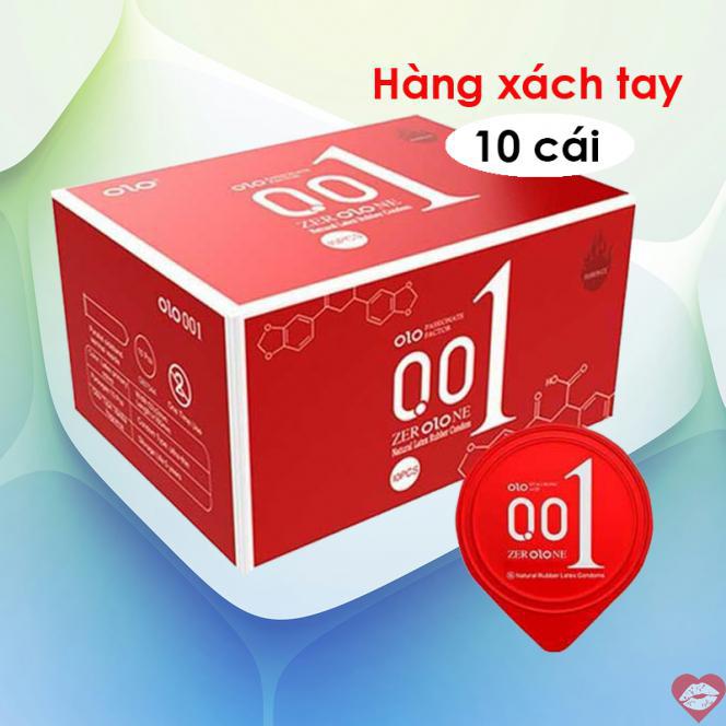  Đánh giá Bao cao su OLO 0.01 Đỏ - Siêu mỏng nóng ấm - Hộp 10 cái  cao cấp 