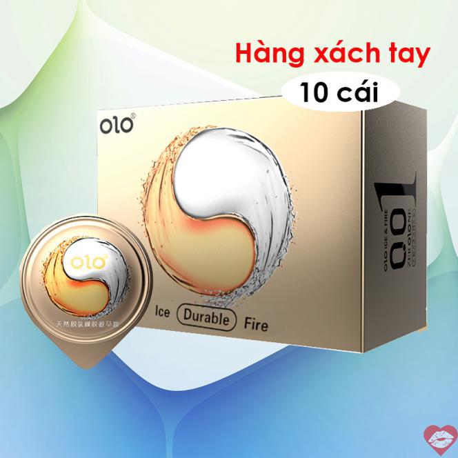  Bán Bao cao su OLO 0.01 Lửa Băng - Siêu mỏng kéo dài thời gian - Hộp 10 cái  chính hãng 
