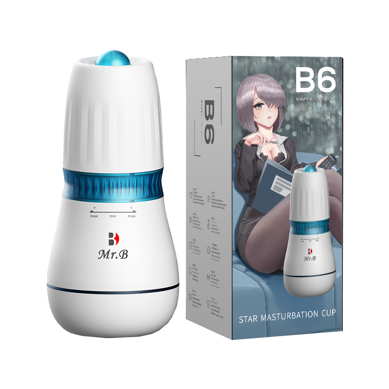 Âm đạo giả Mr B6 rung xoay bú hút tự động toả nhiệt 10 chế độ