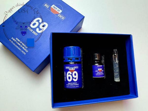 Combo Popper Dick 69 50ml hàng mạnh - Chai 40ml + 10ml