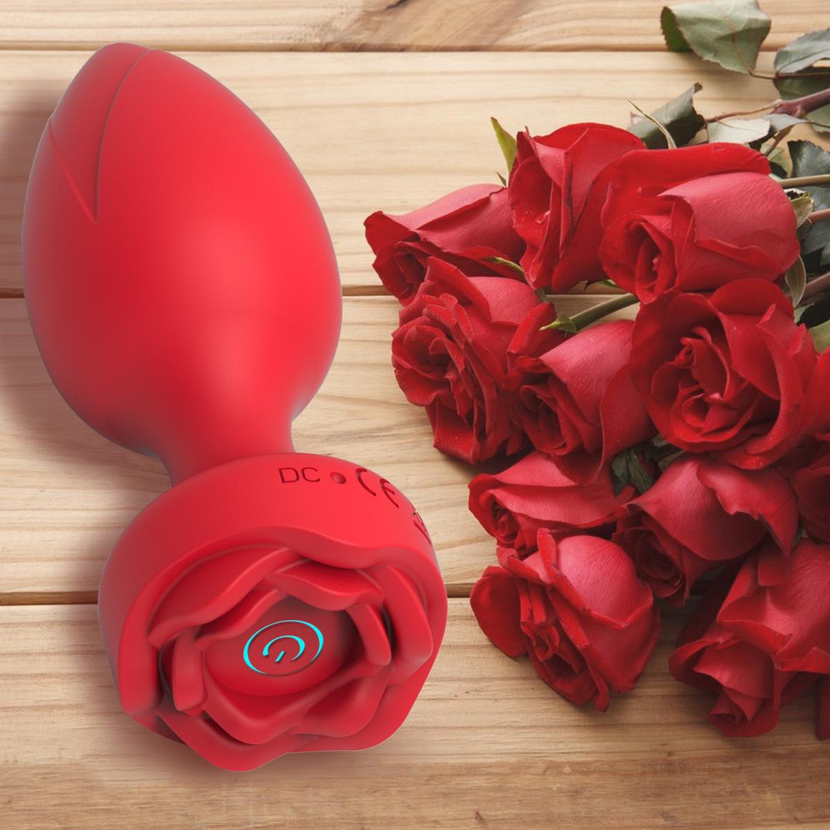 Phích Cắm Hậu Môn Hoa Hồng Rung Điều Khiển Từ Xa Kích Thích