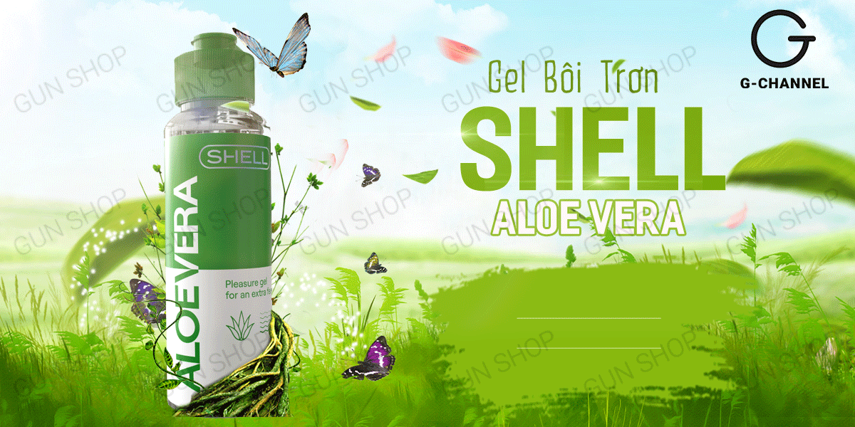 Gel Bôi Trơn Aloe Vera Shell 100ml Mềm Mịn Dưỡng Ẩm