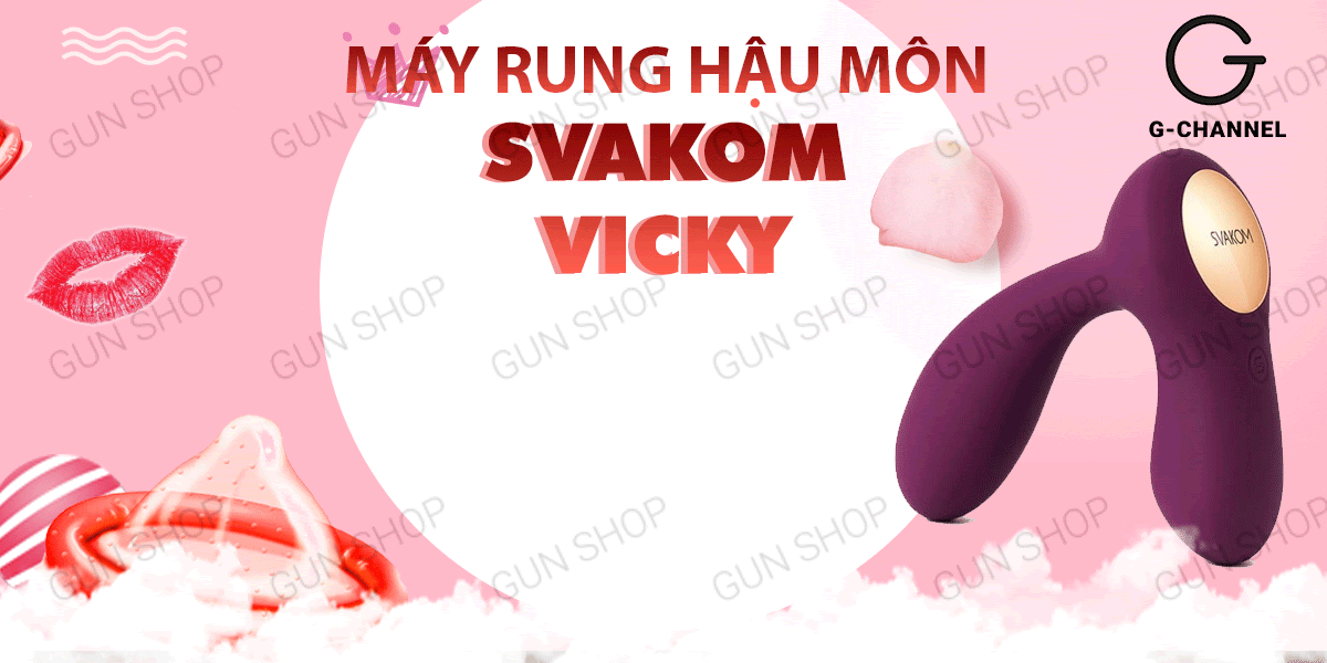 Máy rung hậu môn Svakom Vicky 35 tần số siêu mạnh sạc điện Máy rung hậu môn Svakom Vicky 35 tần số siêu mạnh sạc điện