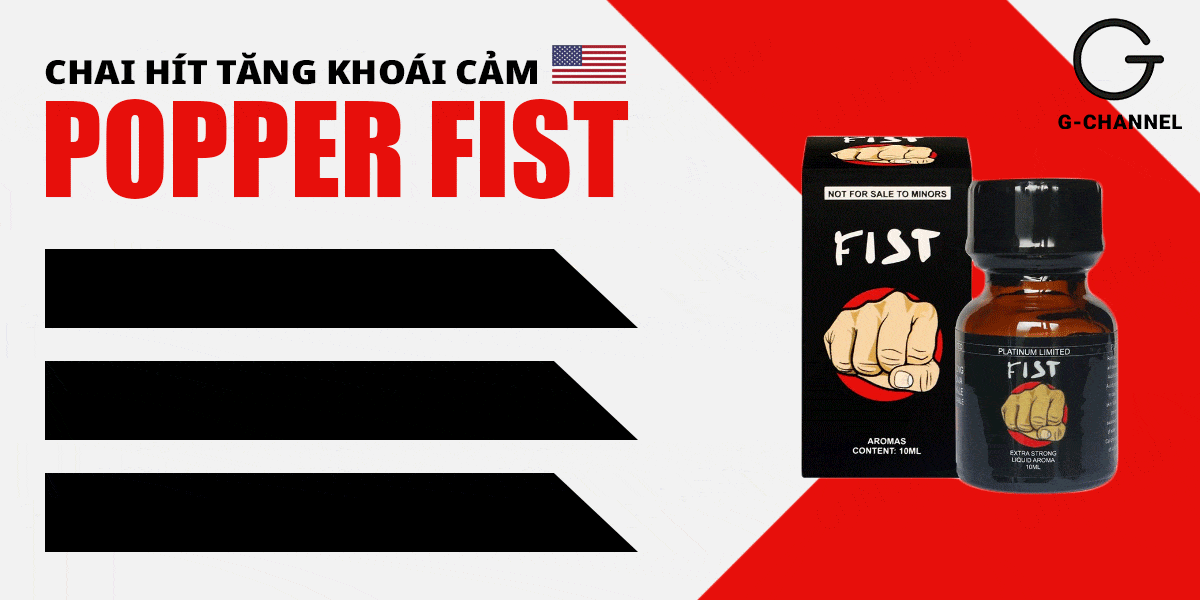 Popper Fist Platinum 10ml USA chính hãng Tăng khoái độc đáo Popper Fist Platinum 10ml USA chính hãng Tăng khoái độc đáo