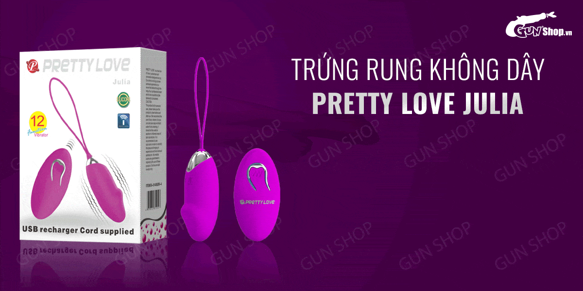 Trứng rung không dây Pretty Love Julia 12 chế độ đa năng sạc điện Trứng rung không dây Pretty Love Julia 12 chế độ đa năng sạc điện