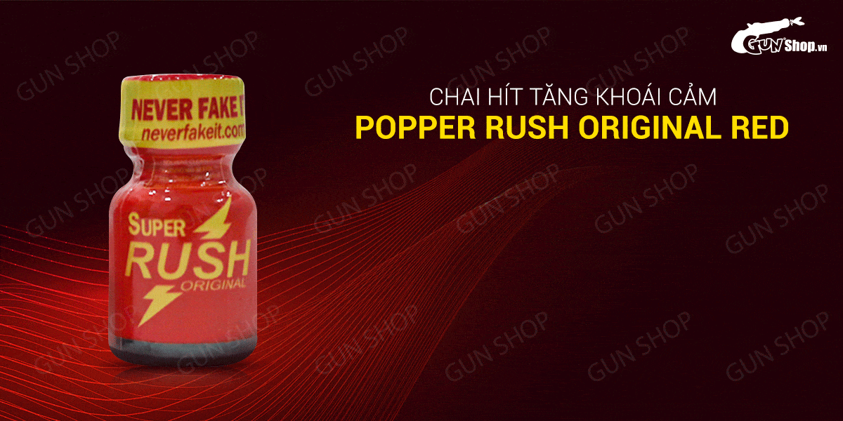 Popper Super Rush Red 10ml chính hãng Mỹ tăng khoái cảm mạnh Popper Super Rush Red 10ml chính hãng Mỹ tăng khoái cảm mạnh