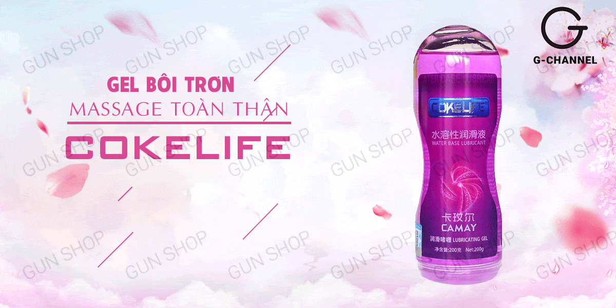 Gel bôi trơn hương camay Cokelife tím 100ml tăng khoái cảm Gel bôi trơn hương camay Cokelife tím 100ml tăng khoái cảm