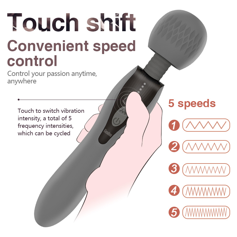 Chày rung Gusdun AV cao cấp 2 đầu xoay massage nữ thư giãn