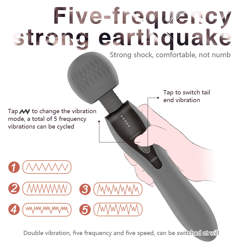 Chày rung Gusdun AV cao cấp 2 đầu xoay massage nữ thư giãn