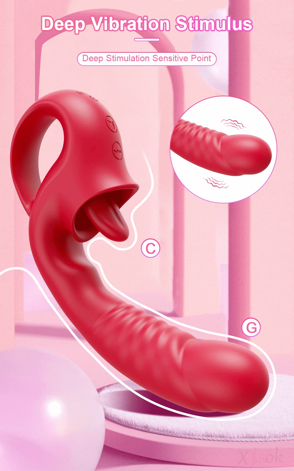 Dương vật giả đa năng quấn liếm siêu thực - Hàng hot 2025