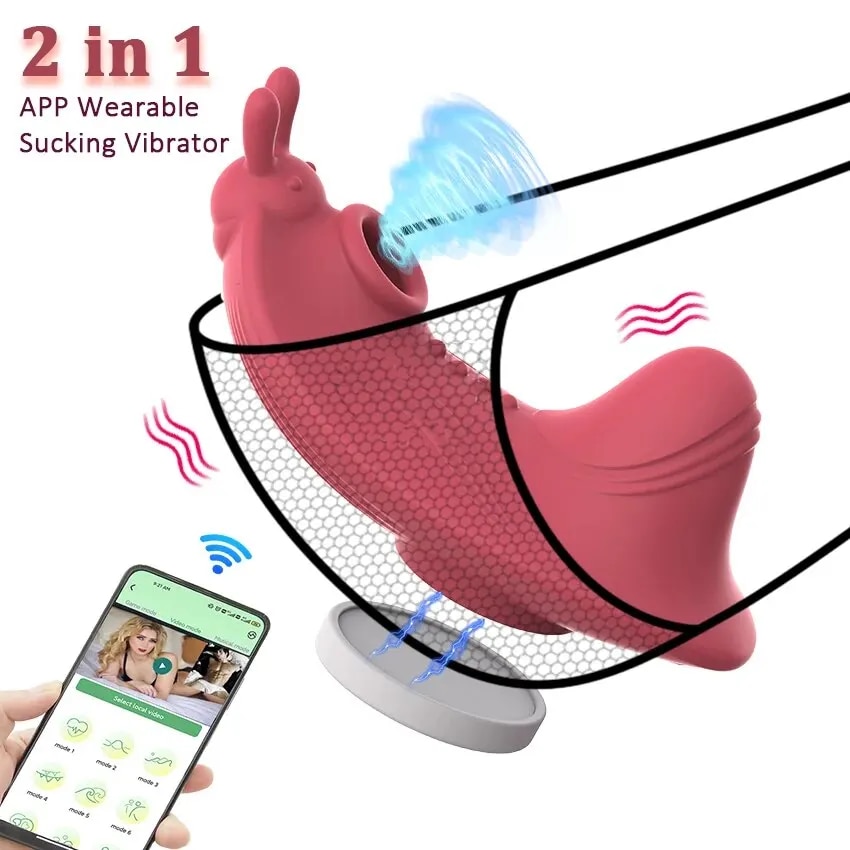 Máy massage Love Spouse 2 đầu rung thổi điều khiển app giá tốt