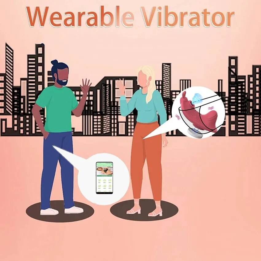 Máy massage Love Spouse 2 đầu rung thổi điều khiển app giá tốt