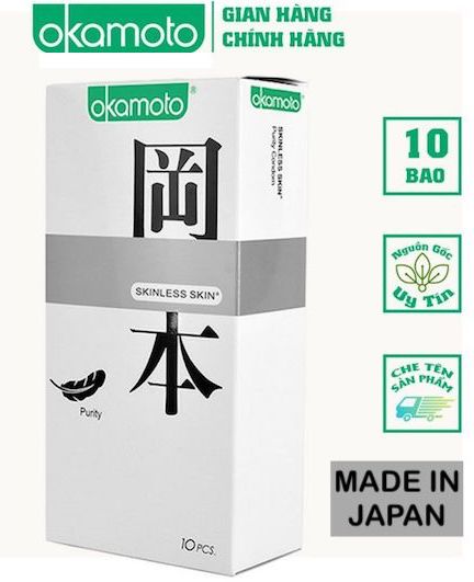 Bao cao su Okamoto Skinless Skin 10 cái siêu mỏng không mùi an toàn Bao cao su Okamoto Skinless Skin 10 cái siêu mỏng không mùi an toàn