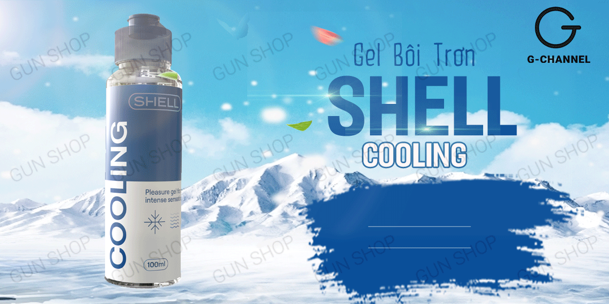 Gel bôi trơn mát lạnh Shell Cooling 100ml giúp quan hệ an toàn dễ chịu Gel bôi trơn mát lạnh Shell Cooling 100ml giúp quan hệ an toàn dễ chịu