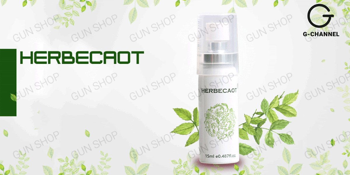 Chai xịt Herbecaot Đài Loan 15ml an toàn kéo dài thời gian Chai xịt Herbecaot Đài Loan 15ml an toàn kéo dài thời gian