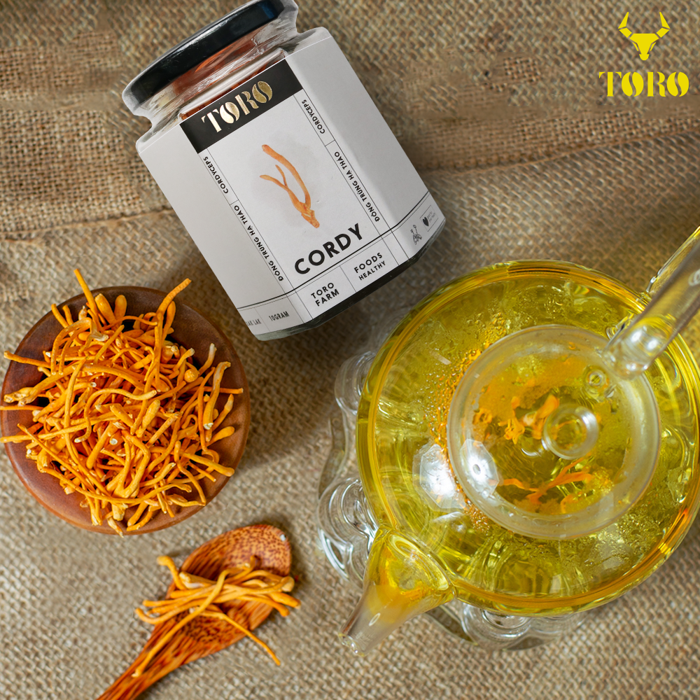 Đông trùng hạ thảo Toro sấy thăng hoa 10g tốt sinh lý miễn dịch