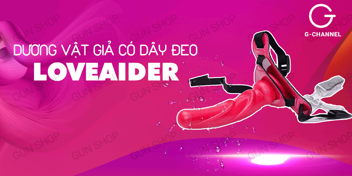 Dương vật giả cao cấp dây đeo 10 chế độ rung cực sướng Loveaider Dương vật giả cao cấp dây đeo 10 chế độ rung cực sướng Loveaider