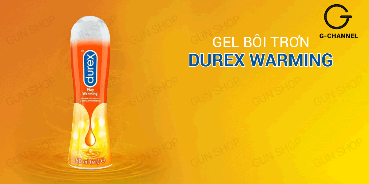 Gel bôi trơn nóng ấm Durex Warming 100ml tăng khoái cảm
