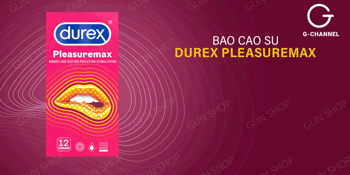 Bao cao su Durex Pleasuremax gân gai kích thích cực đỉnh 12 cái Bao cao su Durex Pleasuremax gân gai kích thích cực đỉnh 12 cái