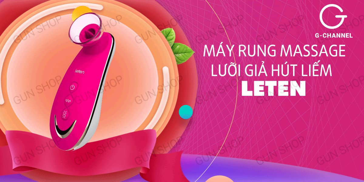 Máy rung Leten Sucker kích thích âm đạo hút liếm cực mạnh