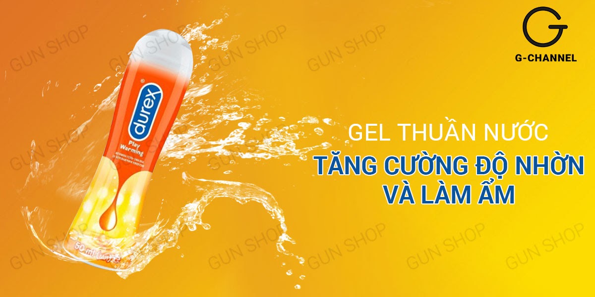 Gel bôi trơn nóng ấm Durex Warming 100ml tăng khoái cảm