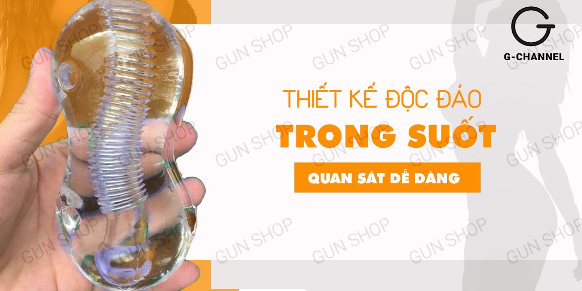 Âm đạo giả trong suốt Josens chất liệu mềm mại tăng khoái cảm Âm đạo giả trong suốt Josens chất liệu mềm mại tăng khoái cảm