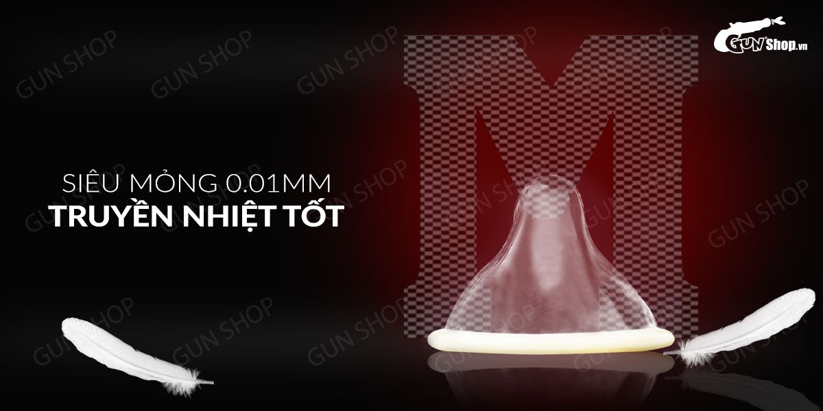 Bao cao su Muaisi 0.01 Trắng siêu mỏng 0.01mm Hộp 10 cái an toàn Bao cao su Muaisi 0.01 Trắng siêu mỏng 0.01mm Hộp 10 cái an toàn