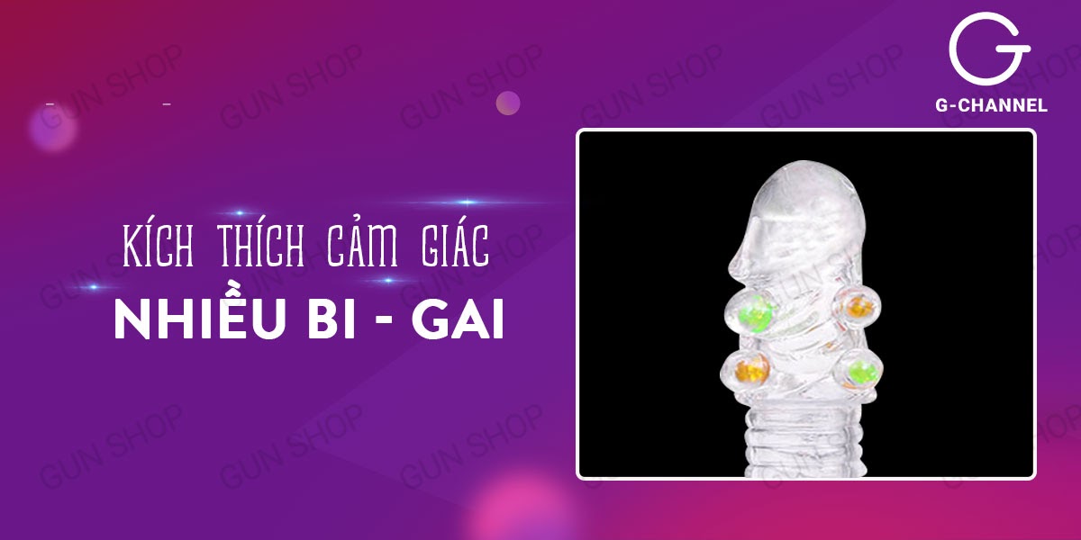 Bao cao su đôn dên Bi Gai silicon cao cấp tăng kích thước thăng hoa Bao cao su đôn dên Bi Gai silicon cao cấp tăng kích thước thăng hoa
