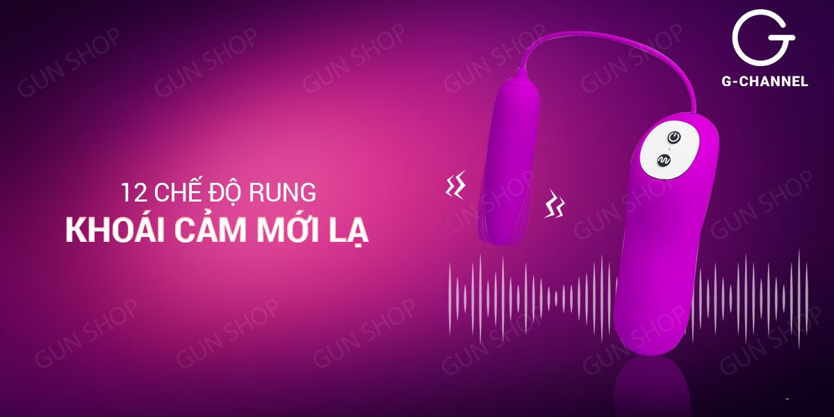 Trứng rung 12 chế độ Pretty Love Harriet pin bền mạnh mẽ