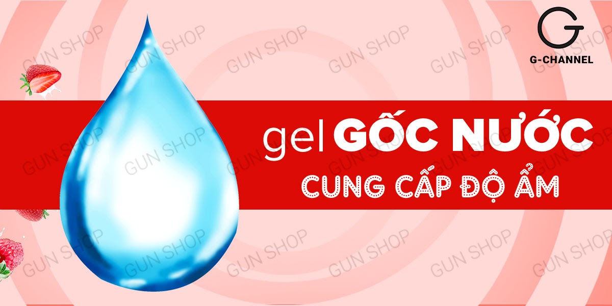 Gel bôi trơn Love Kiss hương dâu thơm ngọt 100ml tăng khoái cảm