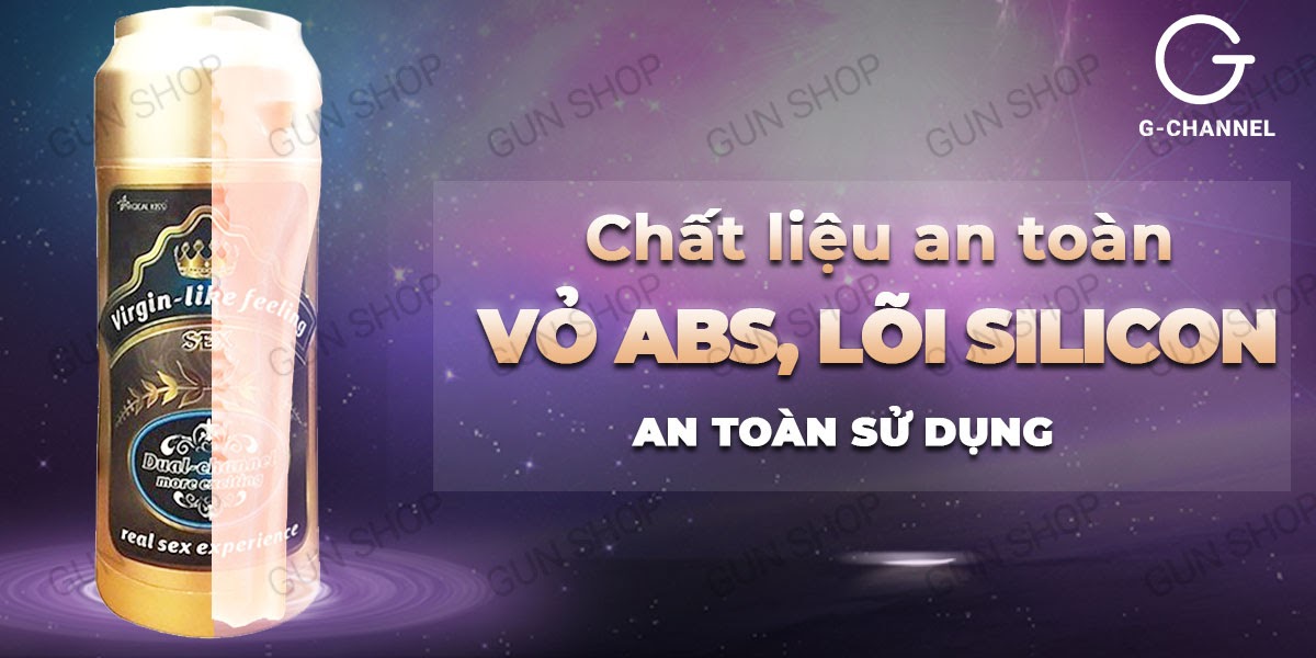 Âm đạo giả hình lon bia Magical Kiss Gold chất lượng tốt