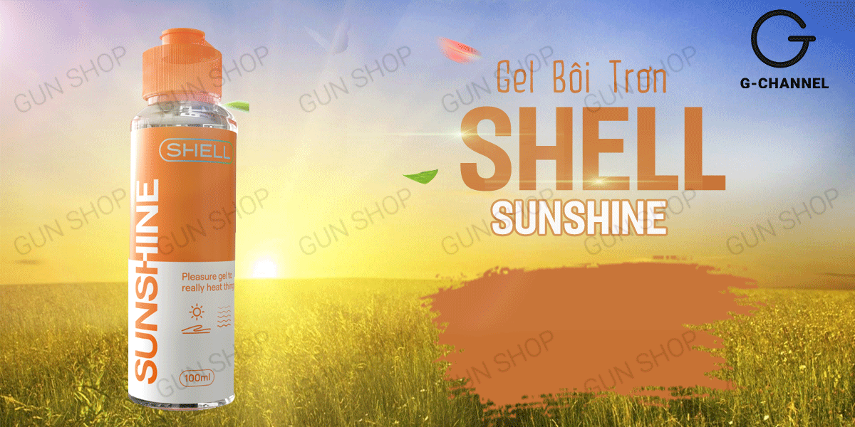 Gel bôi trơn nóng ấm Shell Sunshine 100ml mượt mà thăng hoa Gel bôi trơn nóng ấm Shell Sunshine 100ml mượt mà thăng hoa
