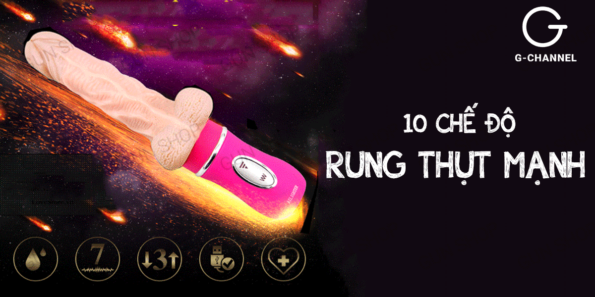 Dương vật giả Ailighter cao cấp rung thụt toả nhiệt silicon mềm mại Dương vật giả Ailighter cao cấp rung thụt toả nhiệt silicon mềm mại