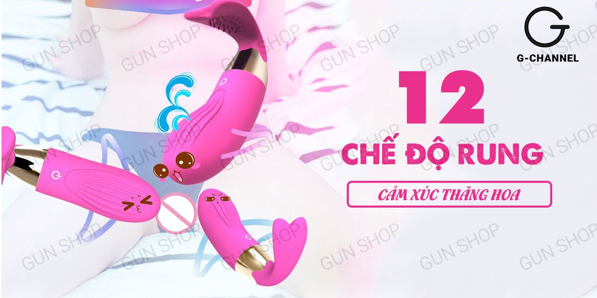 Máy rung phát nhiệt sạc điện Cute Whale chất lượng cao