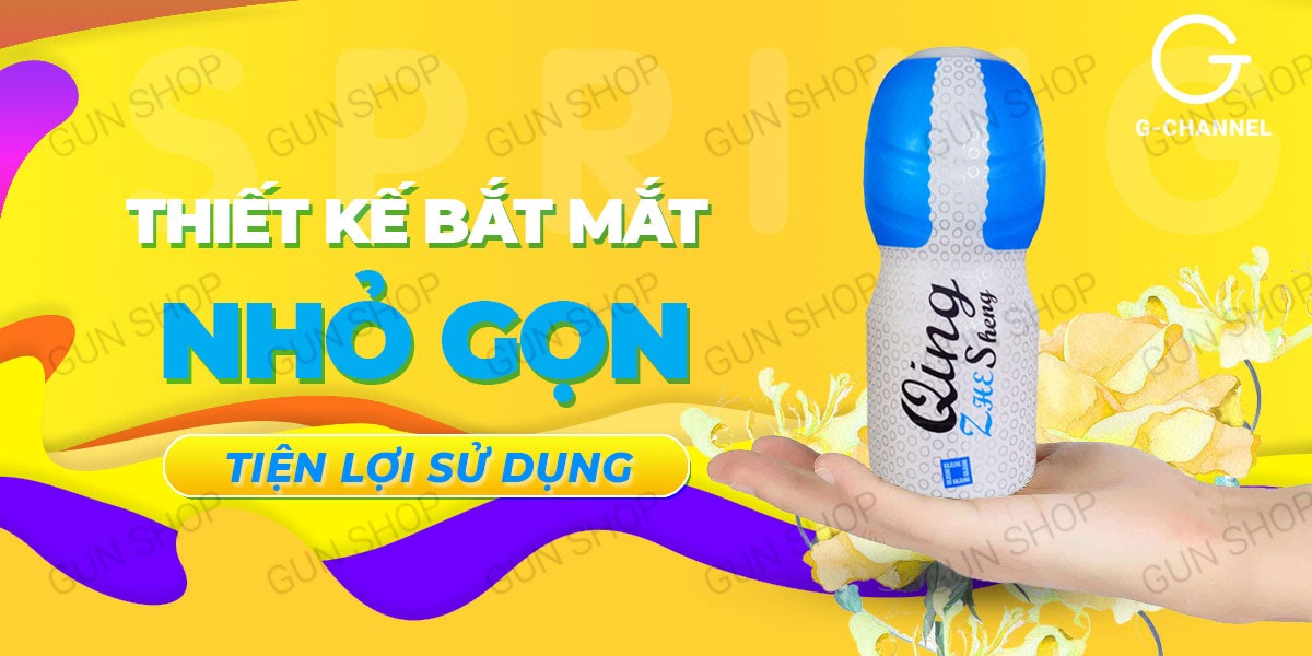 Âm đạo giả nhỏ gọn mềm mại Qing Cốc tự nhiên kích thích mạnh