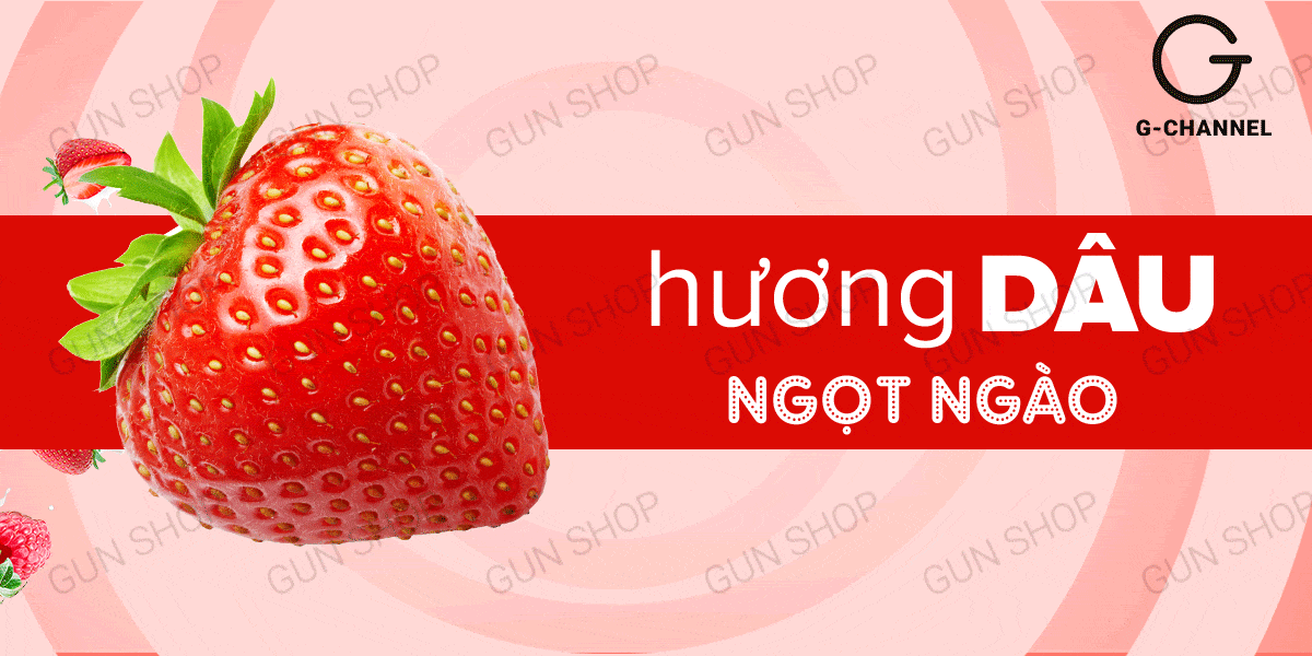 Gel bôi trơn Love Kiss hương dâu thơm ngọt 100ml tăng khoái cảm