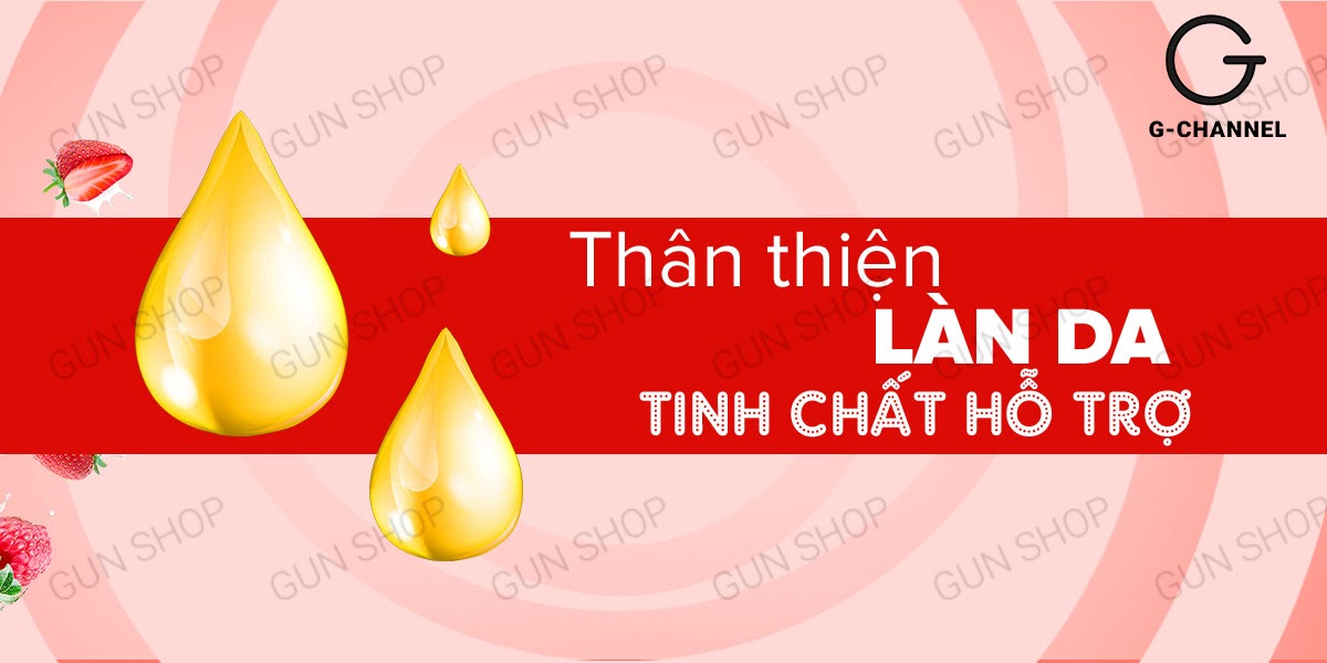 Gel bôi trơn Love Kiss hương dâu thơm ngọt 100ml tăng khoái cảm