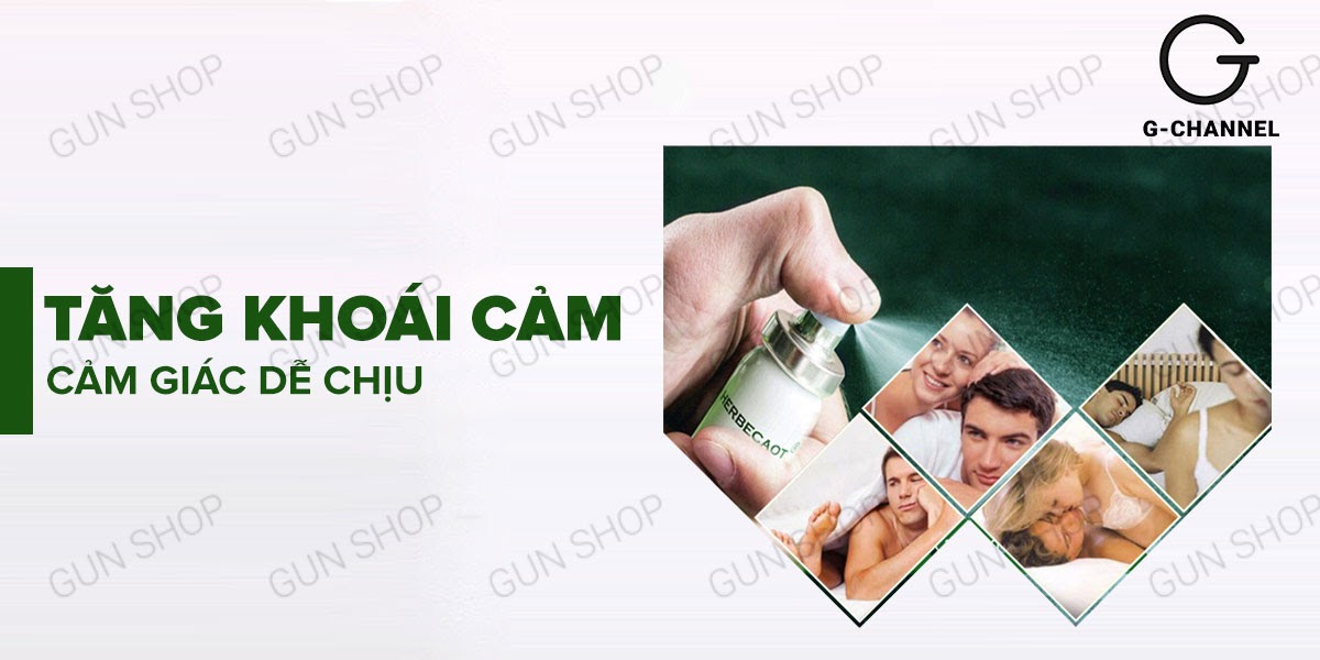 Chai xịt Herbecaot Đài Loan 15ml an toàn kéo dài thời gian Chai xịt Herbecaot Đài Loan 15ml an toàn kéo dài thời gian