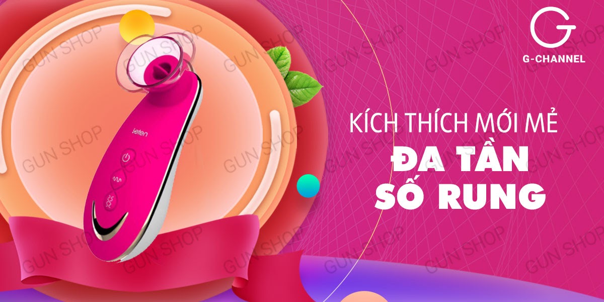 Máy rung Leten Sucker kích thích âm đạo hút liếm cực mạnh