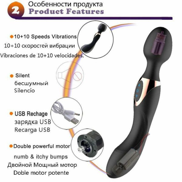 Chày rung 2 đầu Passion Love kích thích điểm G tăng khoái cảm Chày rung 2 đầu Passion Love kích thích điểm G tăng khoái cảm