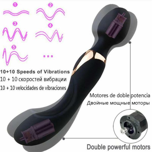 Chày rung 2 đầu Passion Love kích thích điểm G tăng khoái cảm Chày rung 2 đầu Passion Love kích thích điểm G tăng khoái cảm