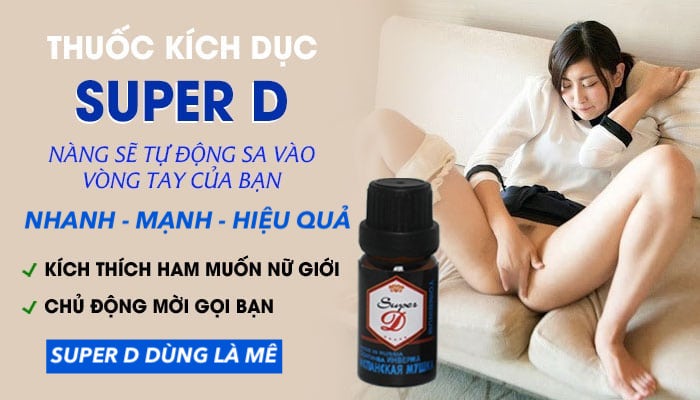 Thuốc kích dục nữ Super D Nga chính hãng mạnh mẽ kích thích cực