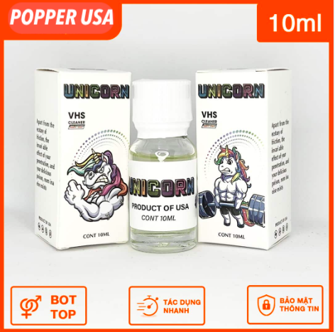 Popper Unicorn 10ml chính hãng chuẩn chất lượng sức hút mạnh Popper Unicorn 10ml chính hãng chuẩn chất lượng sức hút mạnh