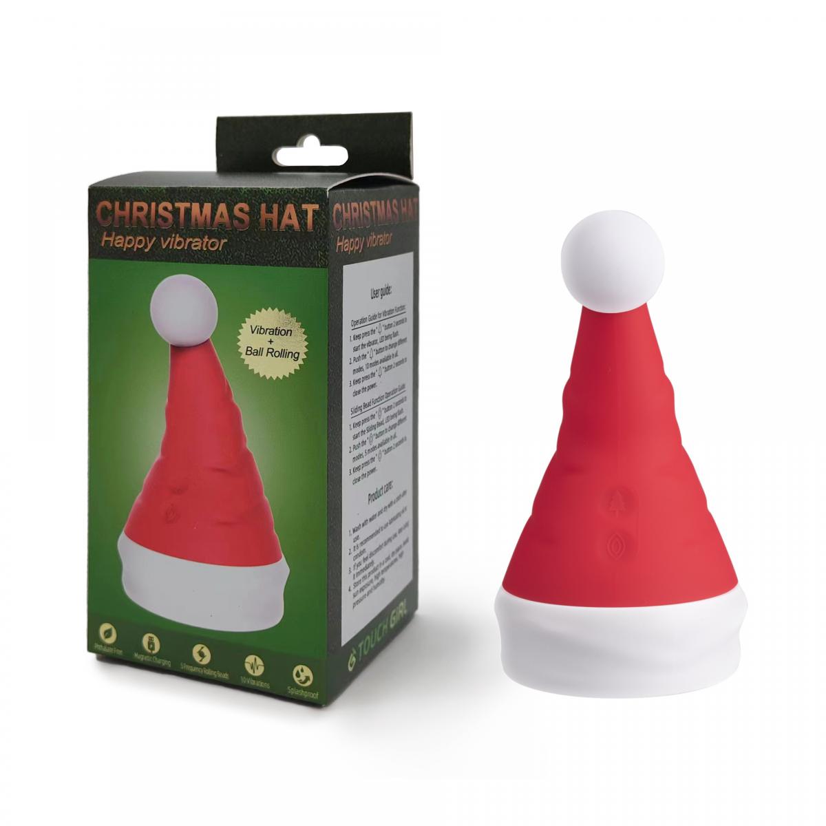 Trứng Rung Bú Hút Mũ Nón Giáng Sinh 10 Chế Độ Hấp Dẫn