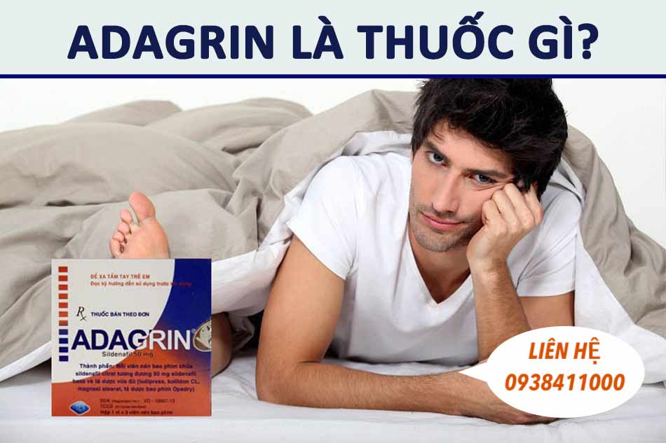 Viên uống Adagrin 50mg kéo dài thời gian, tăng cường sinh lý Nam