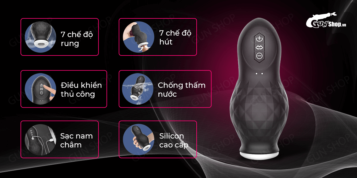 Dragon Training Cup âm đạo giả rung bú hút siêu mạnh hút tận sâu