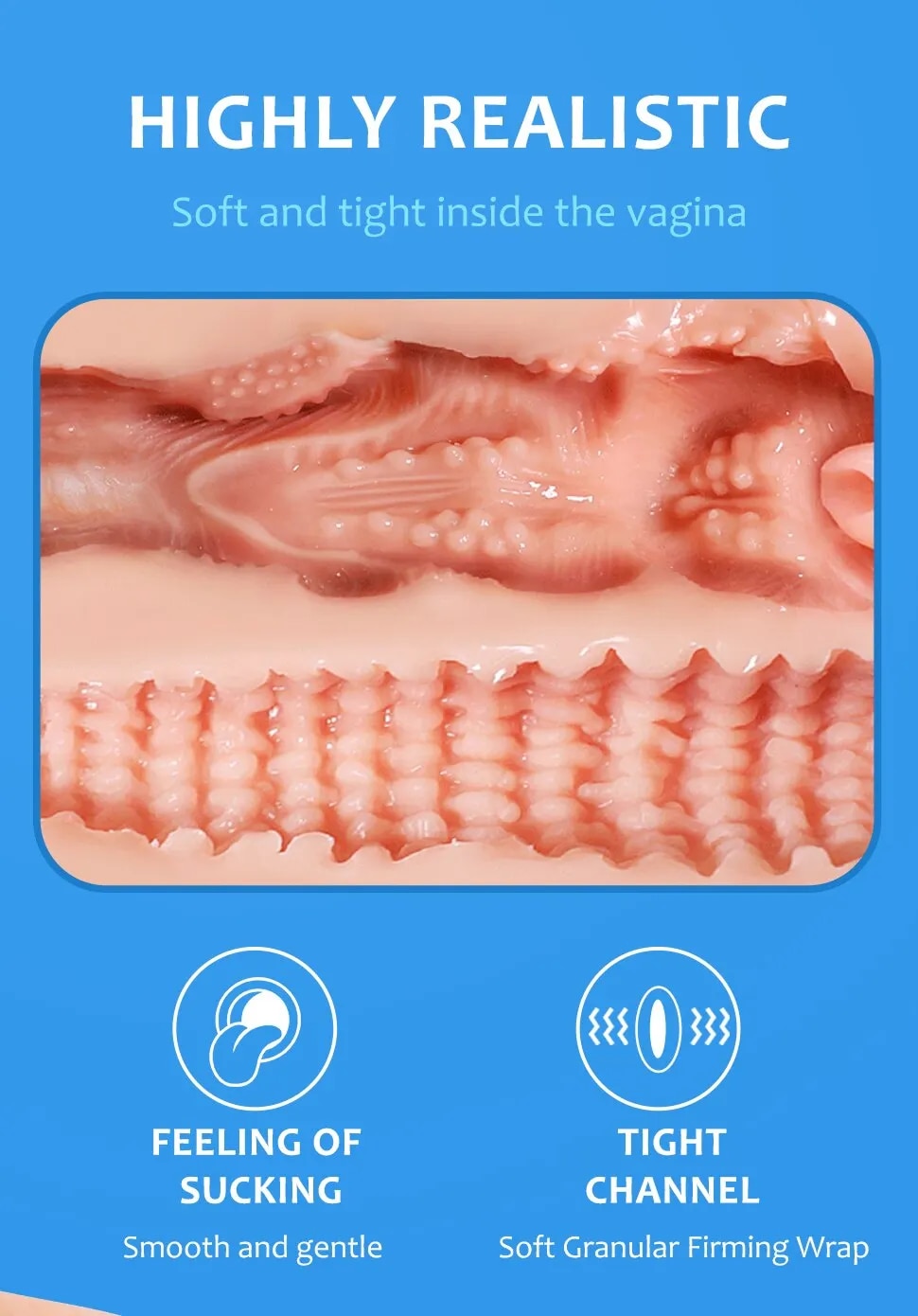 Âm Đạo Giả FeiHan Hút Chân Không Kích Thích Tự Sướng Cho Nam