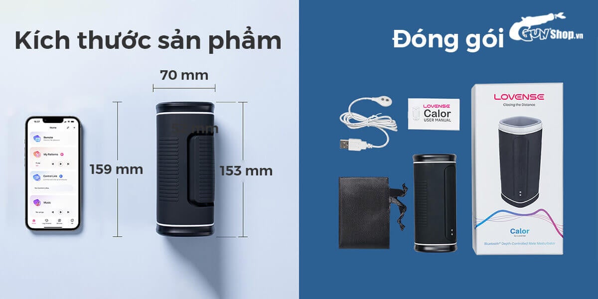 Âm Đạo Giả Calor Ứng Dụng Điều Khiển App Từ Xa Kích Thích