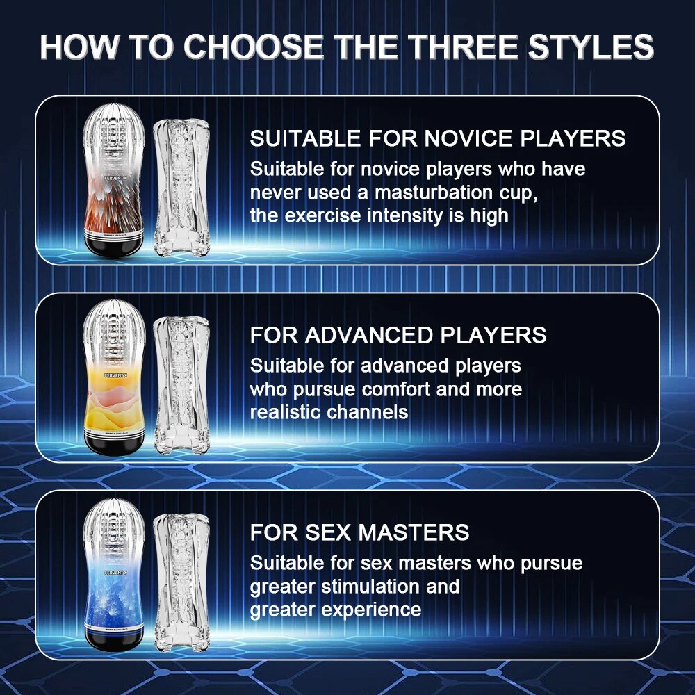 Cốc thủ dâm Fervent X trong suốt chất liệu cao cấp đa dạng mẫu mã